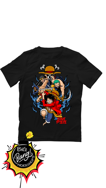 OP | Luffy y Zoro - Duo Accion Llamas Azules One Piece