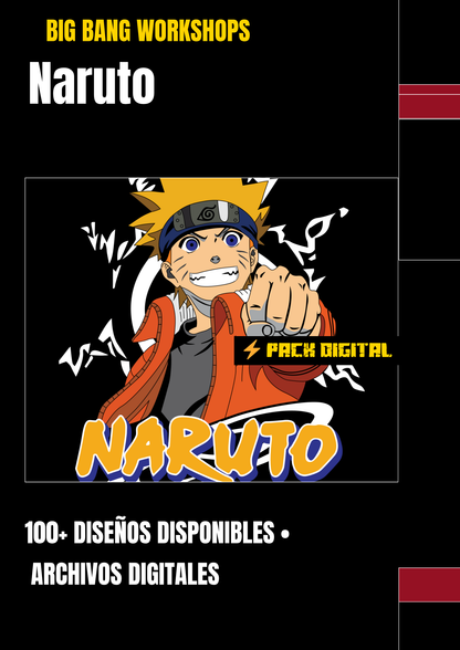 Pack Digital Naruto - Kit Decoracion Anime para Eventos | Big Bang Workshops
