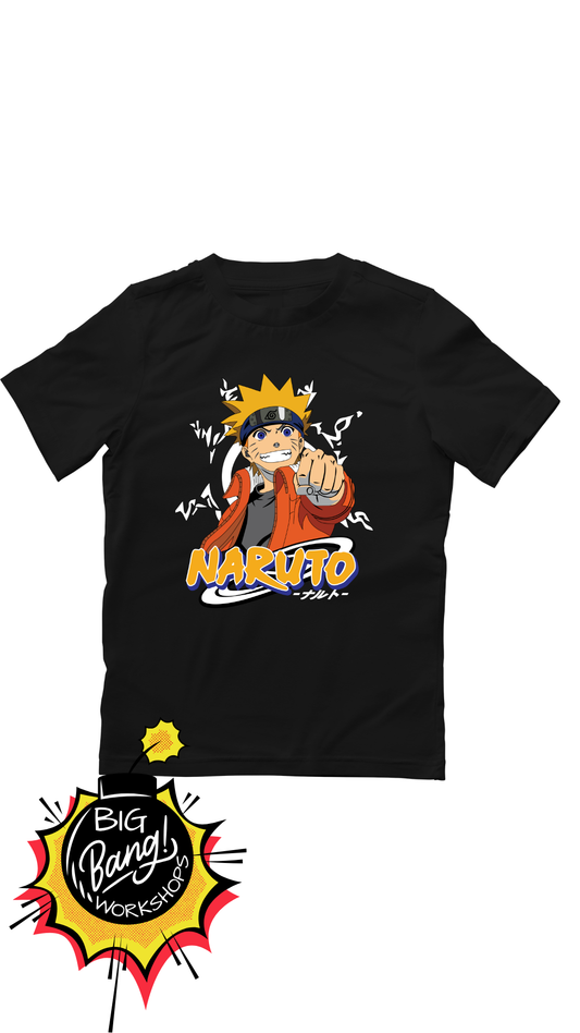 Naruto | Naruto Pose - Naranja Logo Kanji