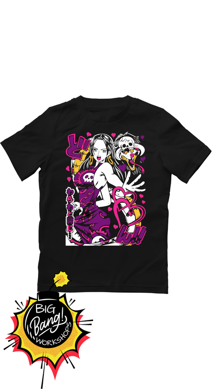 OP | Nico Robin - Estilo Gotico Calaveras Purpura Esqueleto