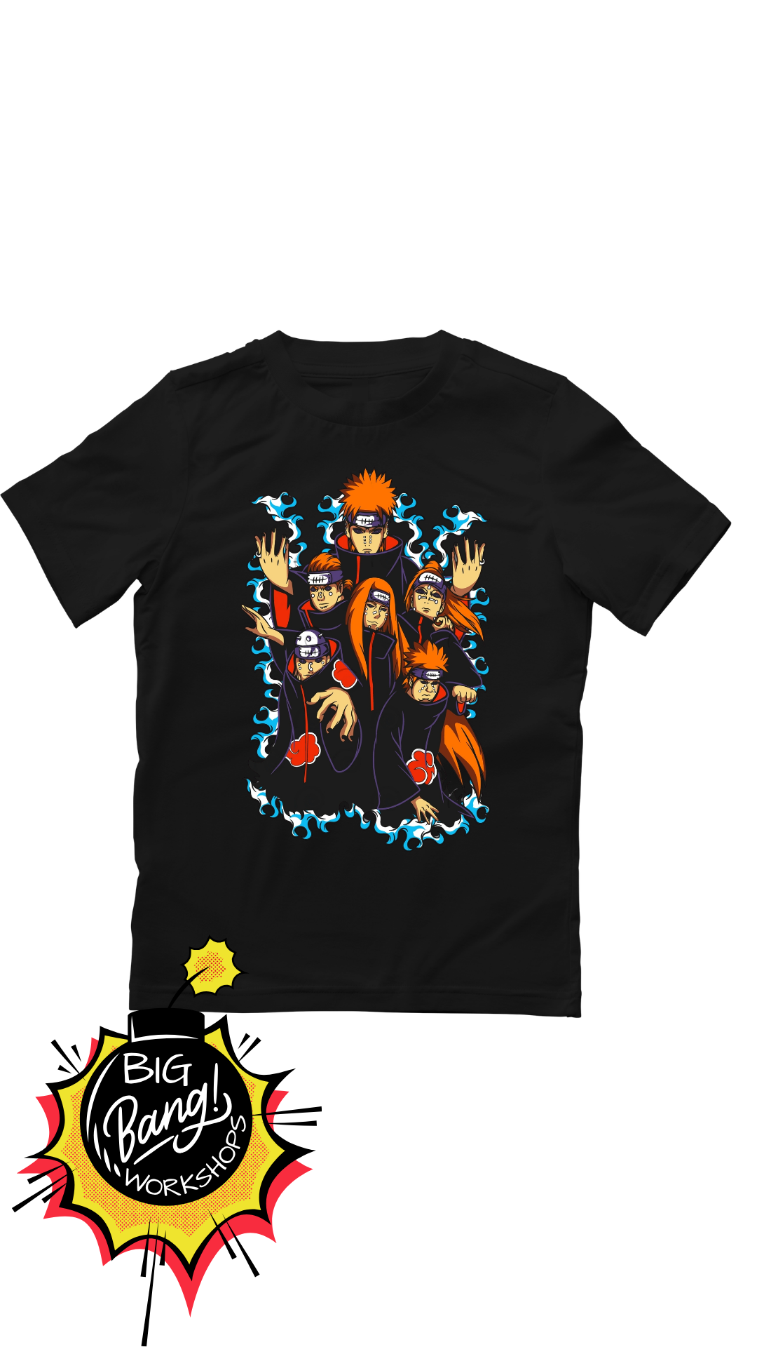 Naruto | Pain Akatsuki - Seis Cuerpos Rayos Azul