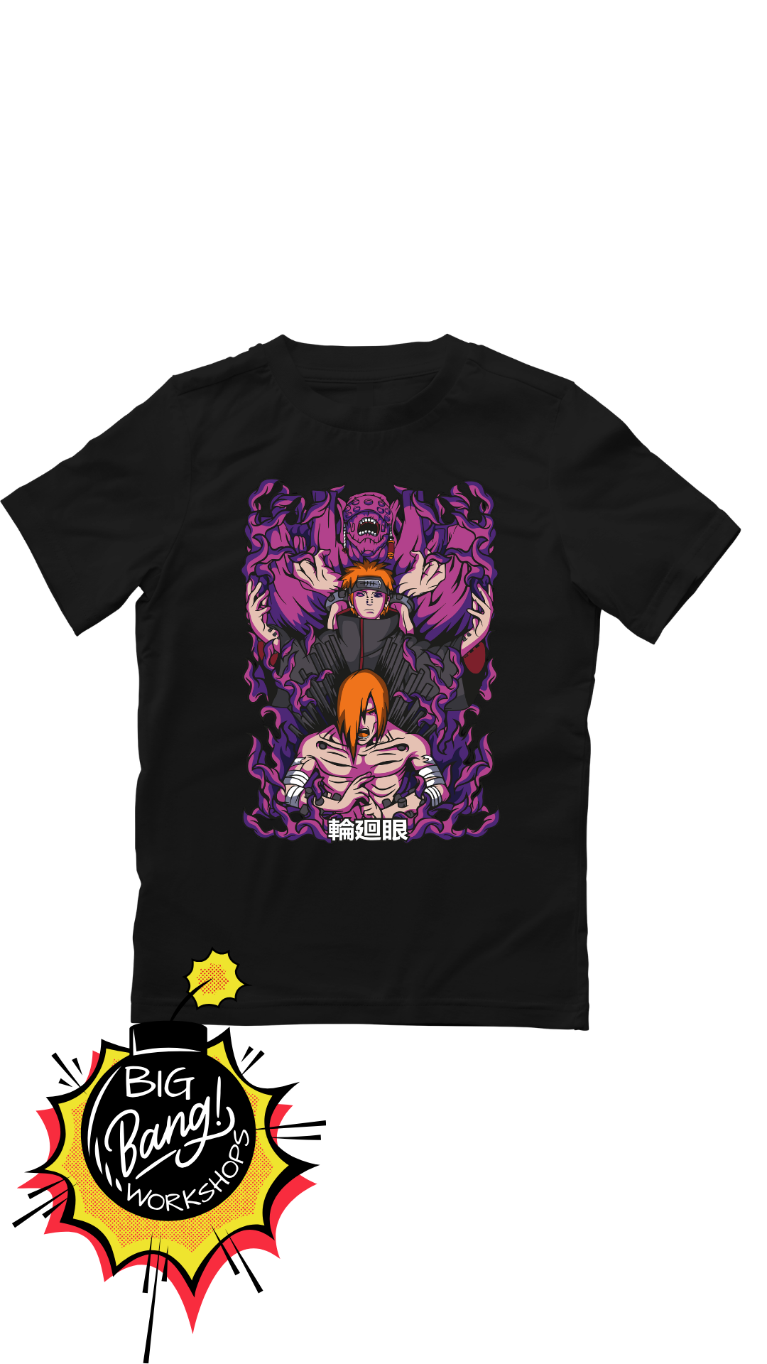 Naruto | Pain Nagato - Rinnegan Morado Kanji