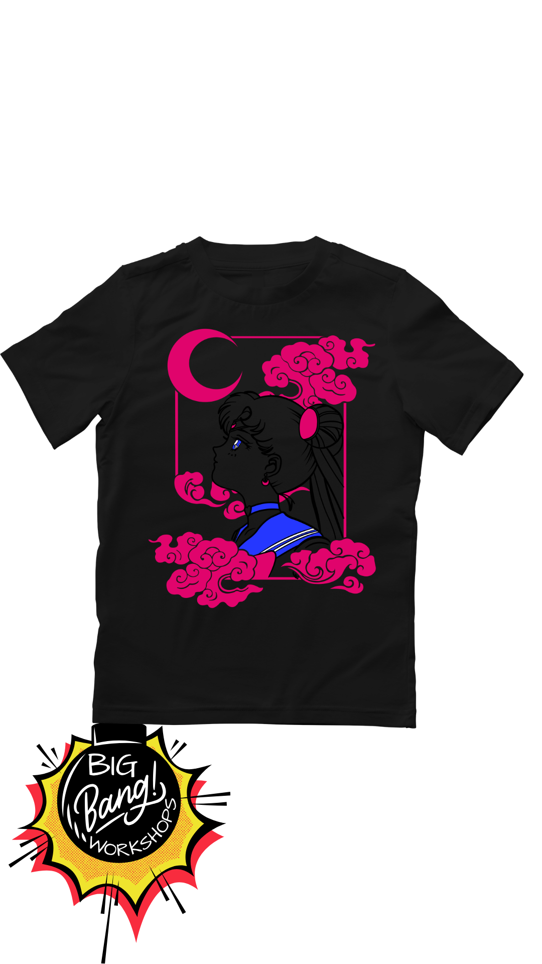 SM | Sailor Moon - Perfil Nubes Magenta Luna Creciente