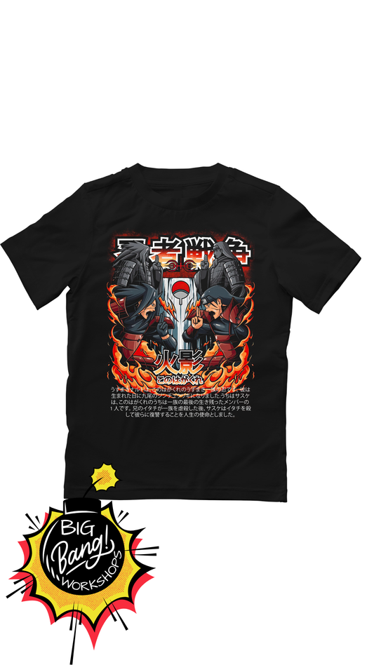 Naruto | Sasuke Itachi - Uchiha Hokage Fuego Kanji