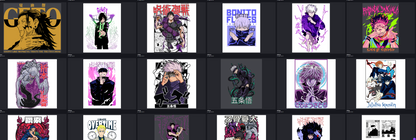 Contenido Pack Digital JJK Jujutsu Kaisen - Decoracion Anime Big Bang Workshops