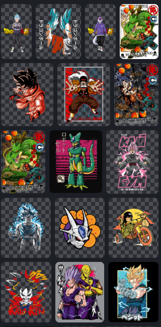 Contenido Pack Digital Dragon Ball Z Goku Vegeta - Big Bang Workshops