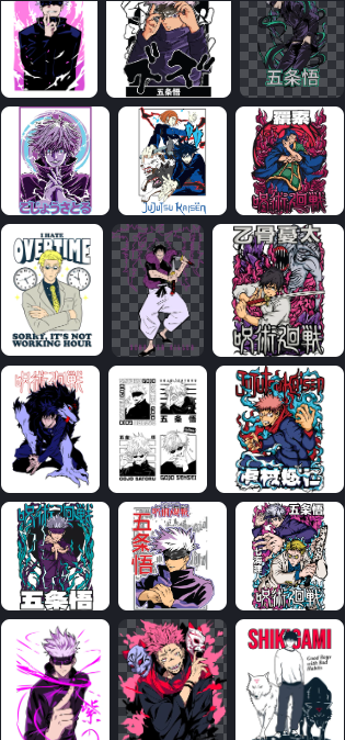 Pack Digital Jujutsu Kaisen (JJK) | Big Bang Workshops