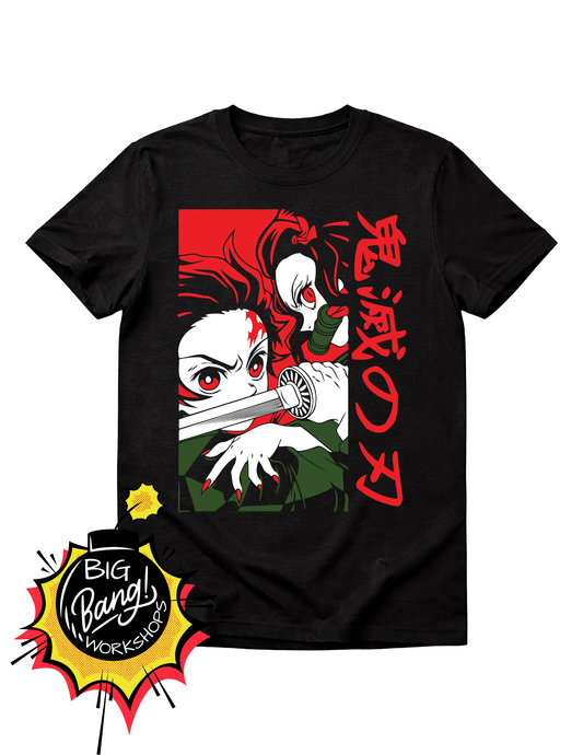 Demon Slayer | Tanjiro Ojos - Rojos Marca Demoniaca