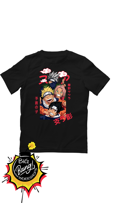 NRT | Team7 Naruto - Sakura Sasuke Chibi Kanji