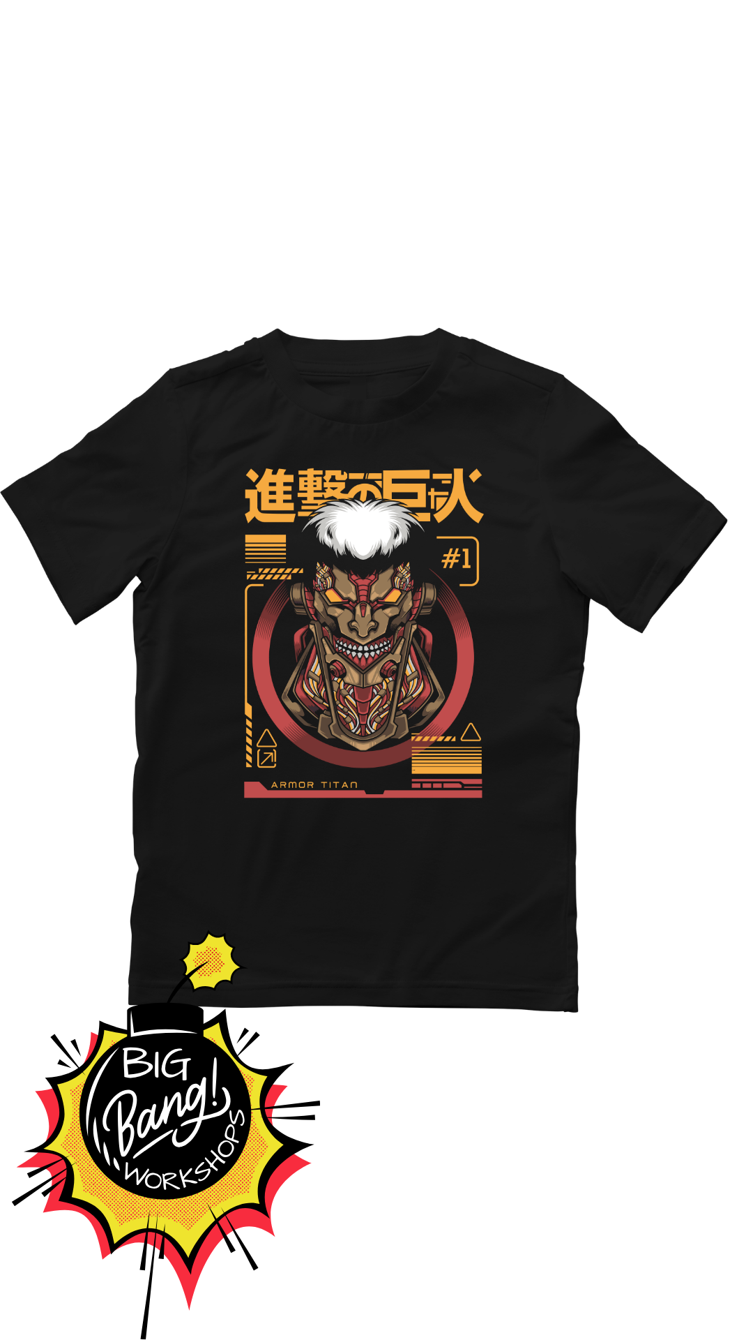 AOT | Titan Acorazado - Numero1 Kanji Dorado