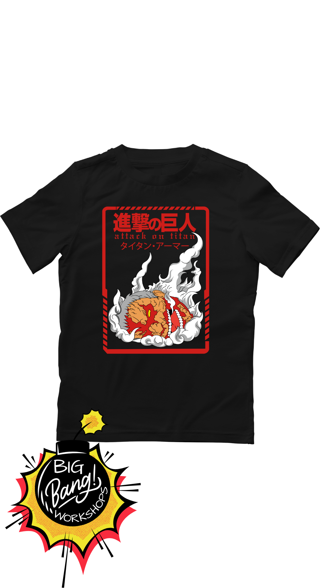 AOT | Titan Acorazado - Reiner Fuego Kanji