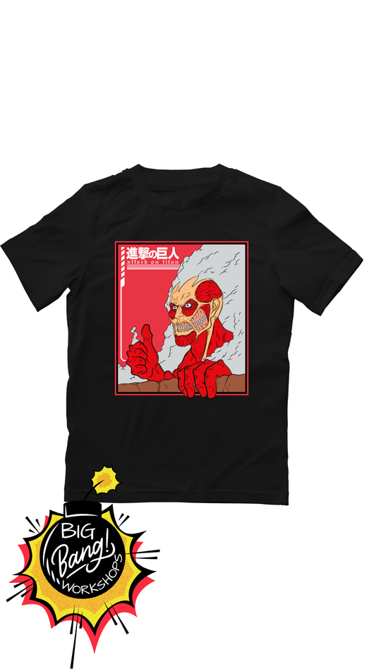 AOT | Titan Colosal - Pulgar Arriba Rojo Kanji
