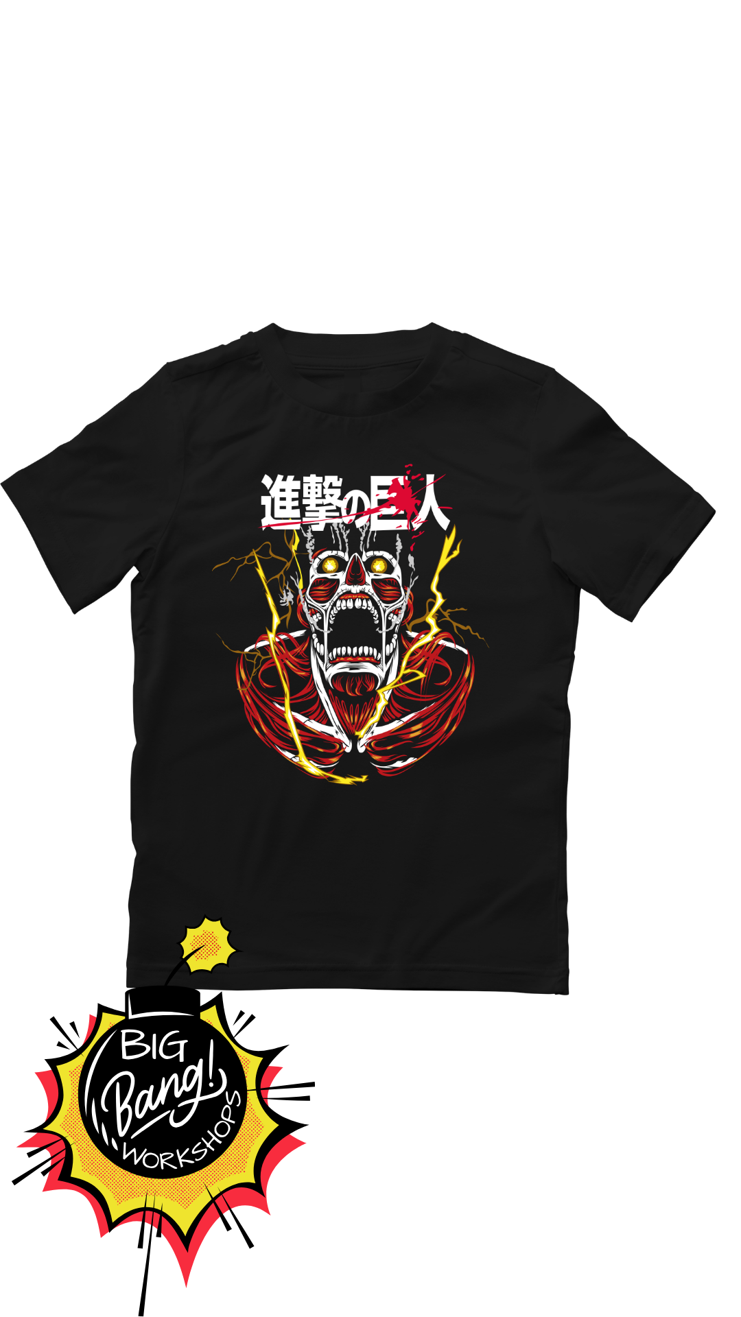 AOT | Titan Colosal - Rayos Amarillo Kanji