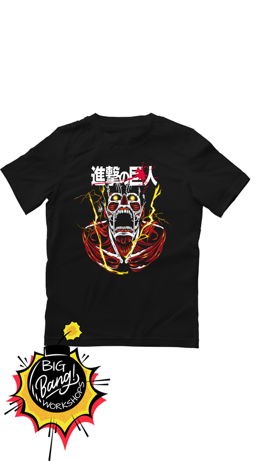 AOT | Titan Colosal - Rayos Amarillo Kanji
