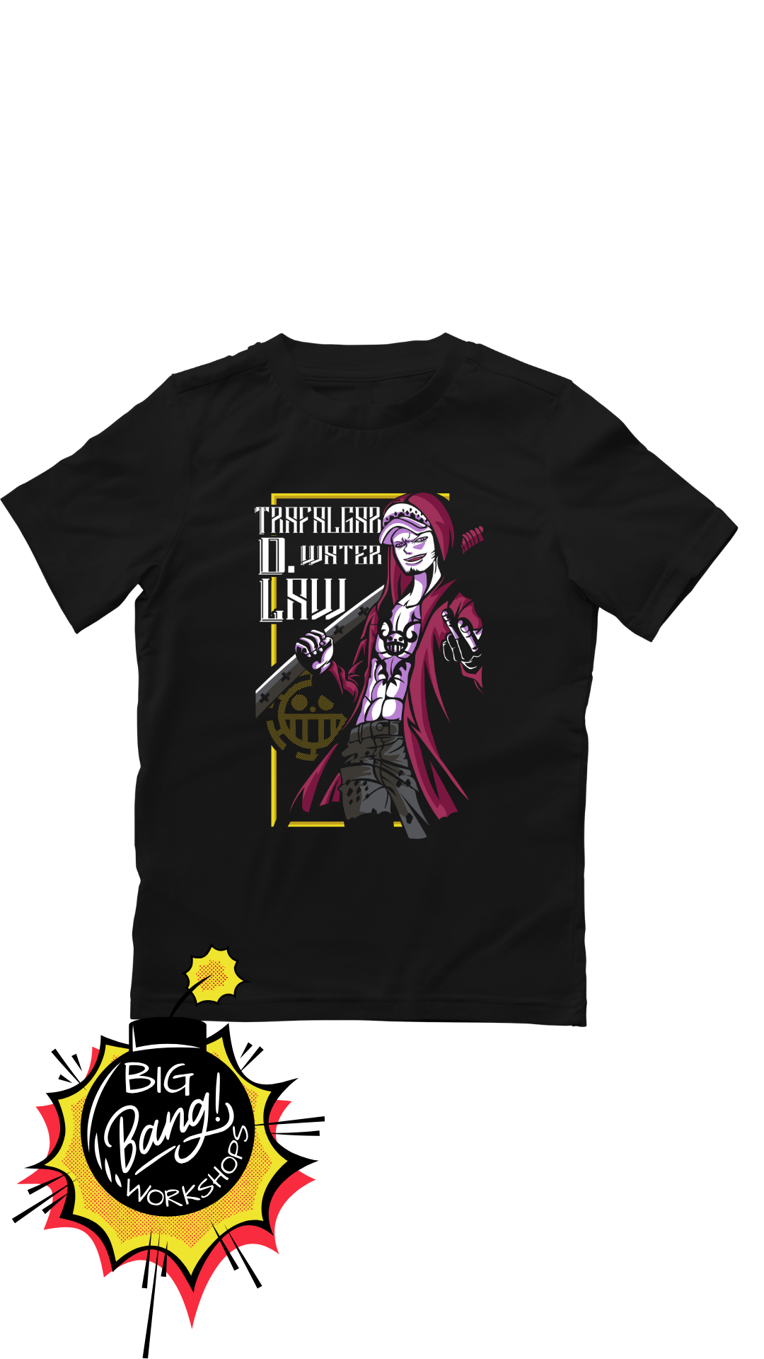 One Piece | Trafalgar Law - Abrigo Rosa Espada Poster