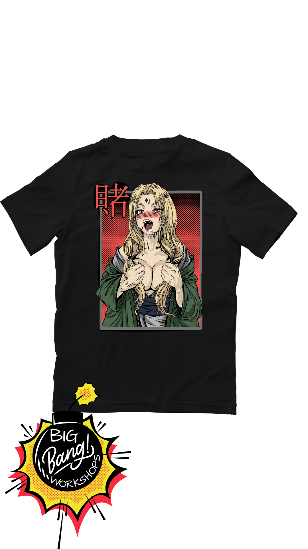 Naruto | Tsunade Jugadora - Kanji Rojo Marco