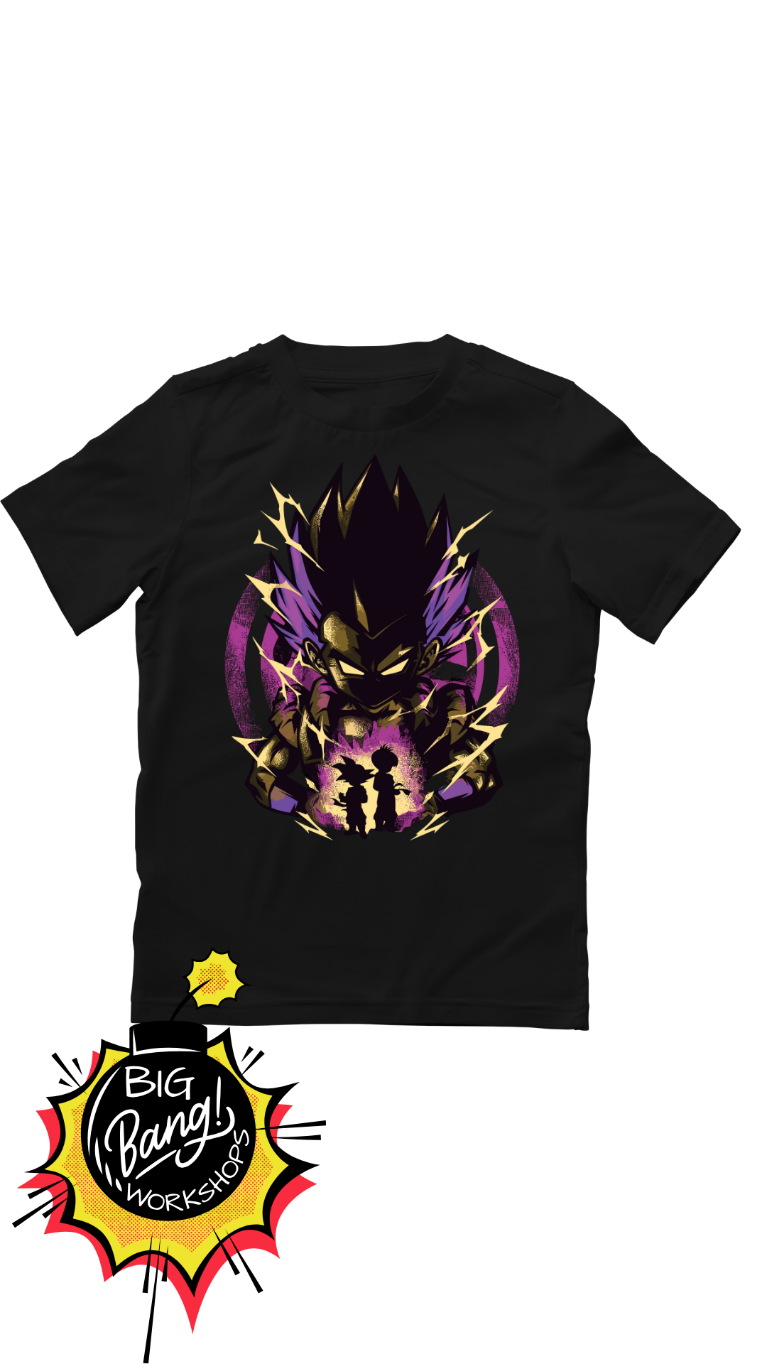 Dragon Ball | Vegeta - Ozaru Silueta Purpura Rayos Energia
