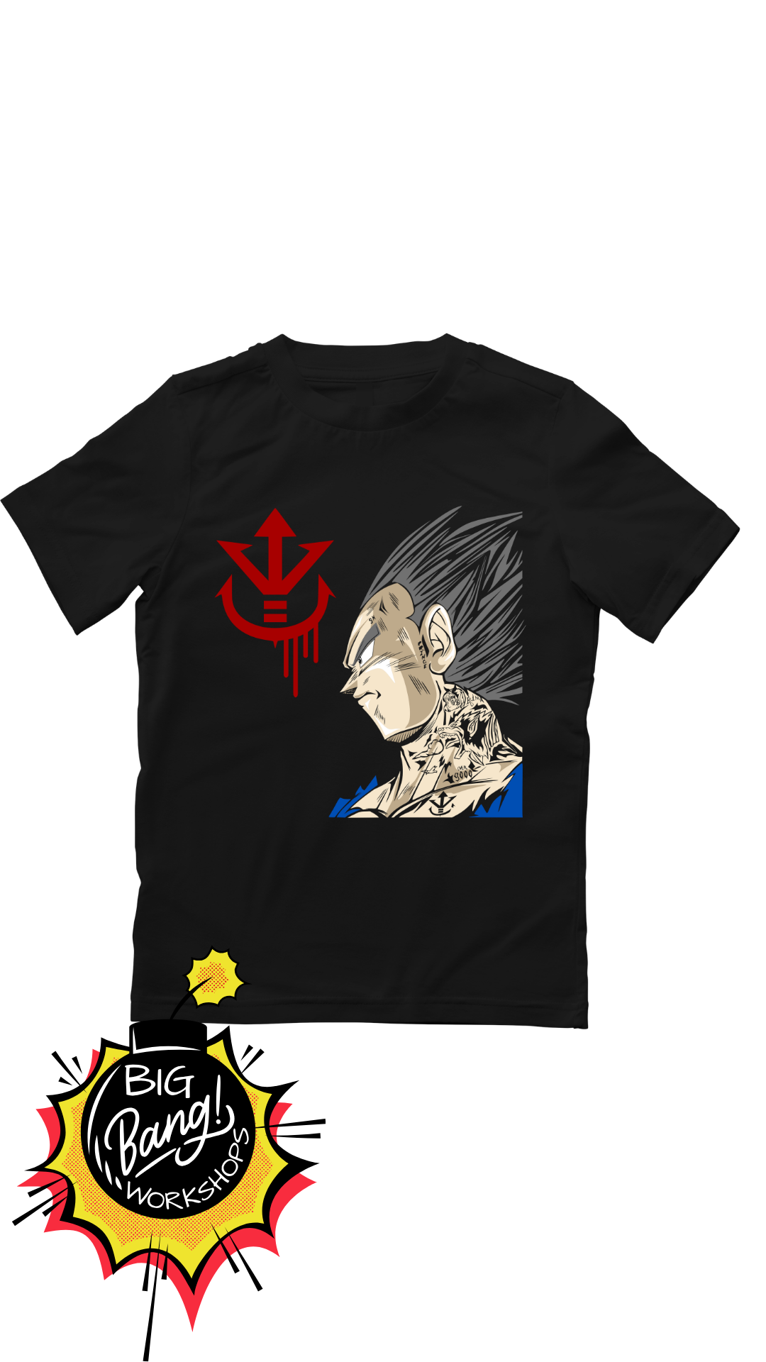 Dragon Ball | Vegeta Perfil - Escudo Real Saiyan Sangre