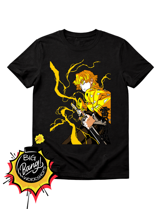 DS | Zenitsu - Aura Relampago Amarillo Accion