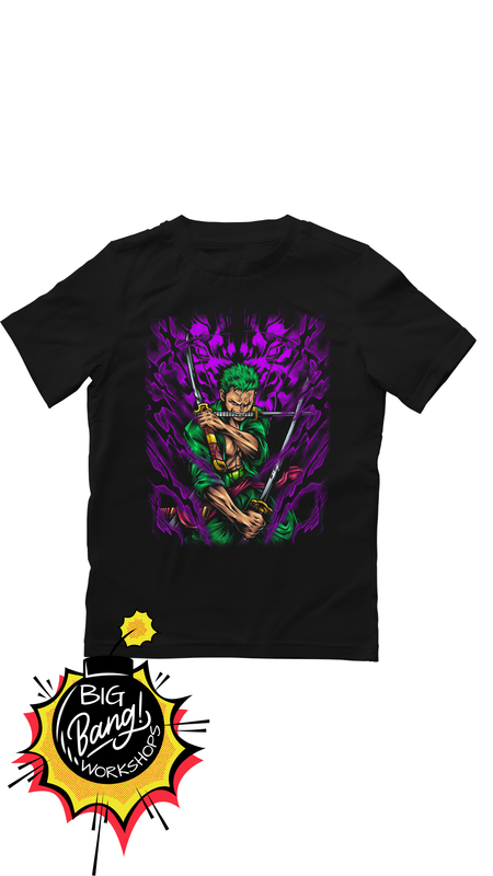 OP | Zoro - Energia Purpura Oscura Tres Espadas Cruzadas