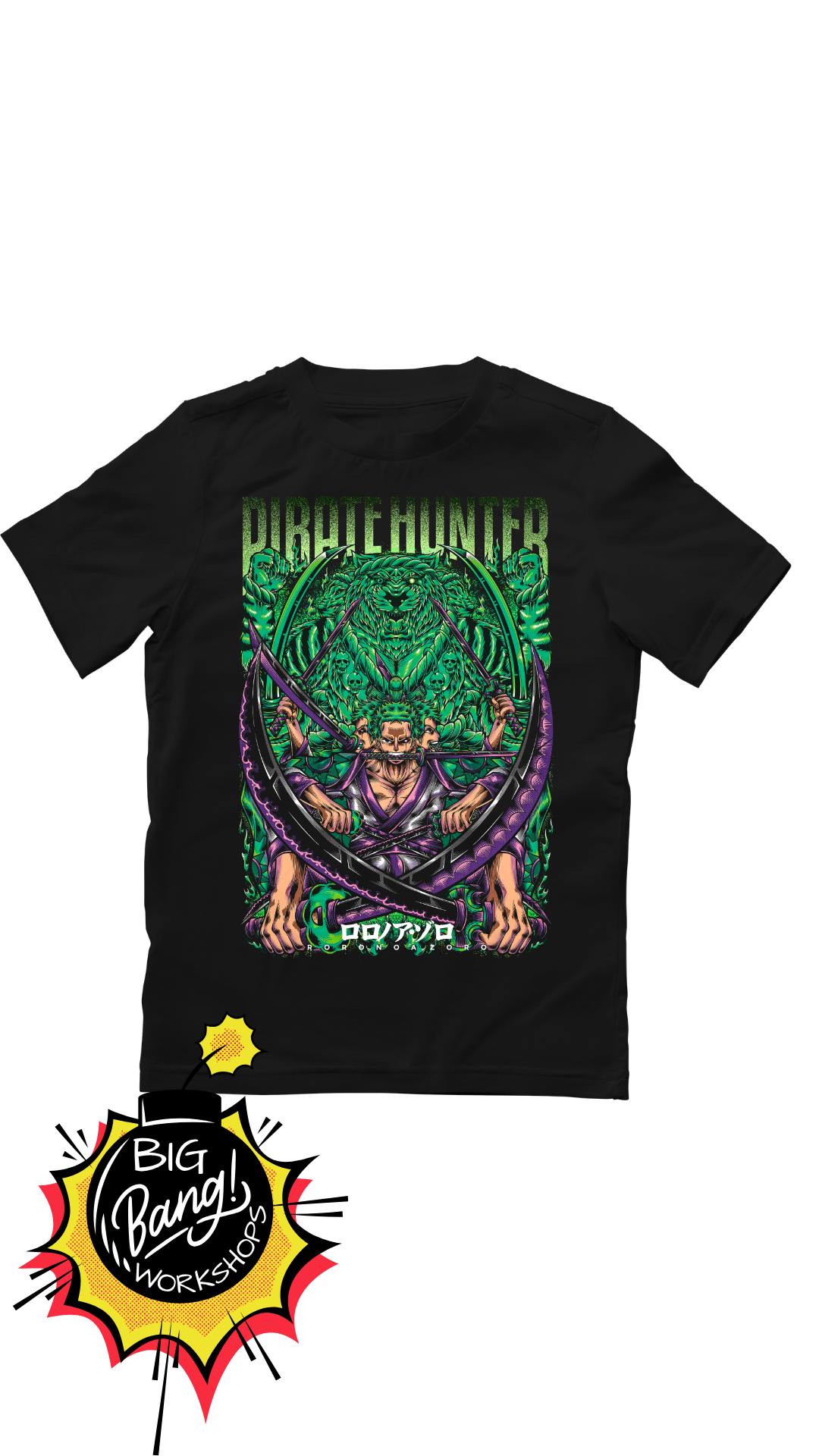 OP | Zoro - Pirate Hunter Dragon Verde Kanji