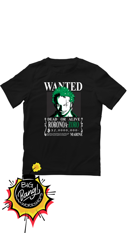 OP | Zoro - Wanted Poster Pelo Verde Dead Or Alive
