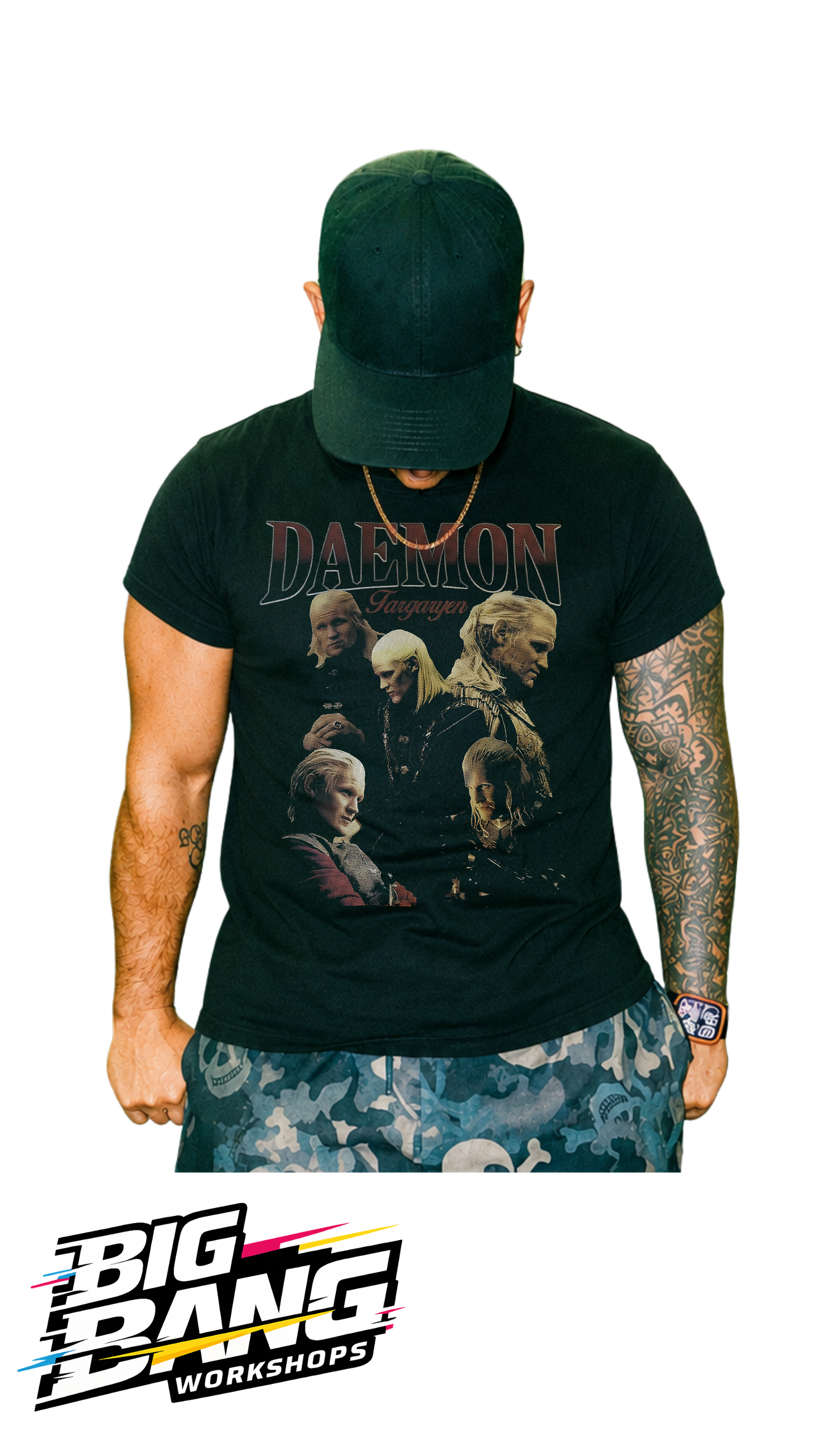 Playera regular fit Daemon Targaryen House of the Dragon - Big Bang Workshops