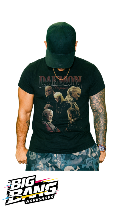 Playera regular fit Daemon Targaryen House of the Dragon - Big Bang Workshops
