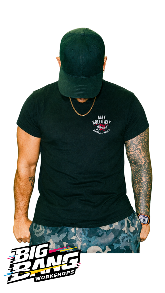Playera regular fit Max Holloway UFC frente - Big Bang Workshops