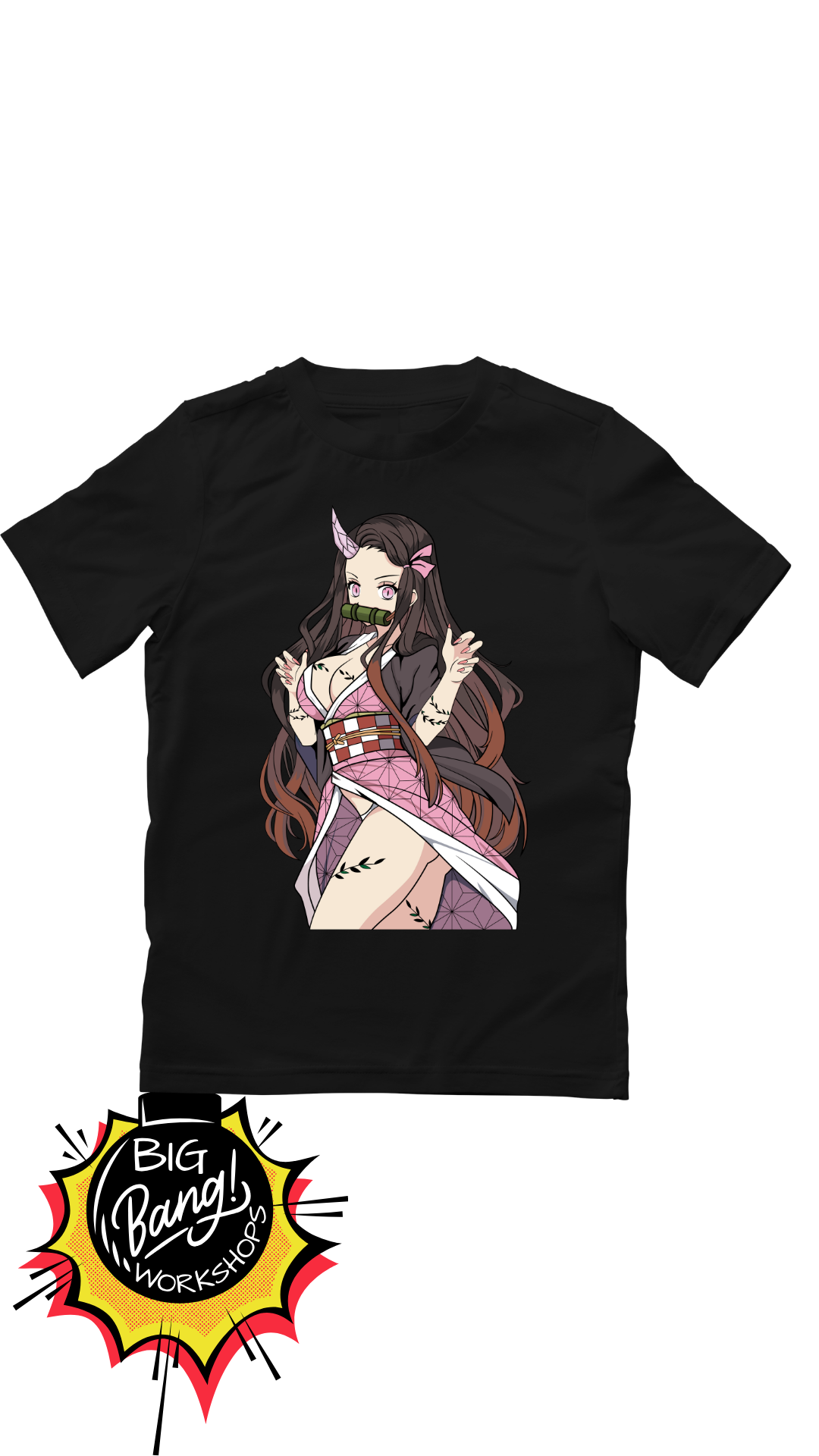 Demon Slayer | kamado nezuko - grown pink kimono