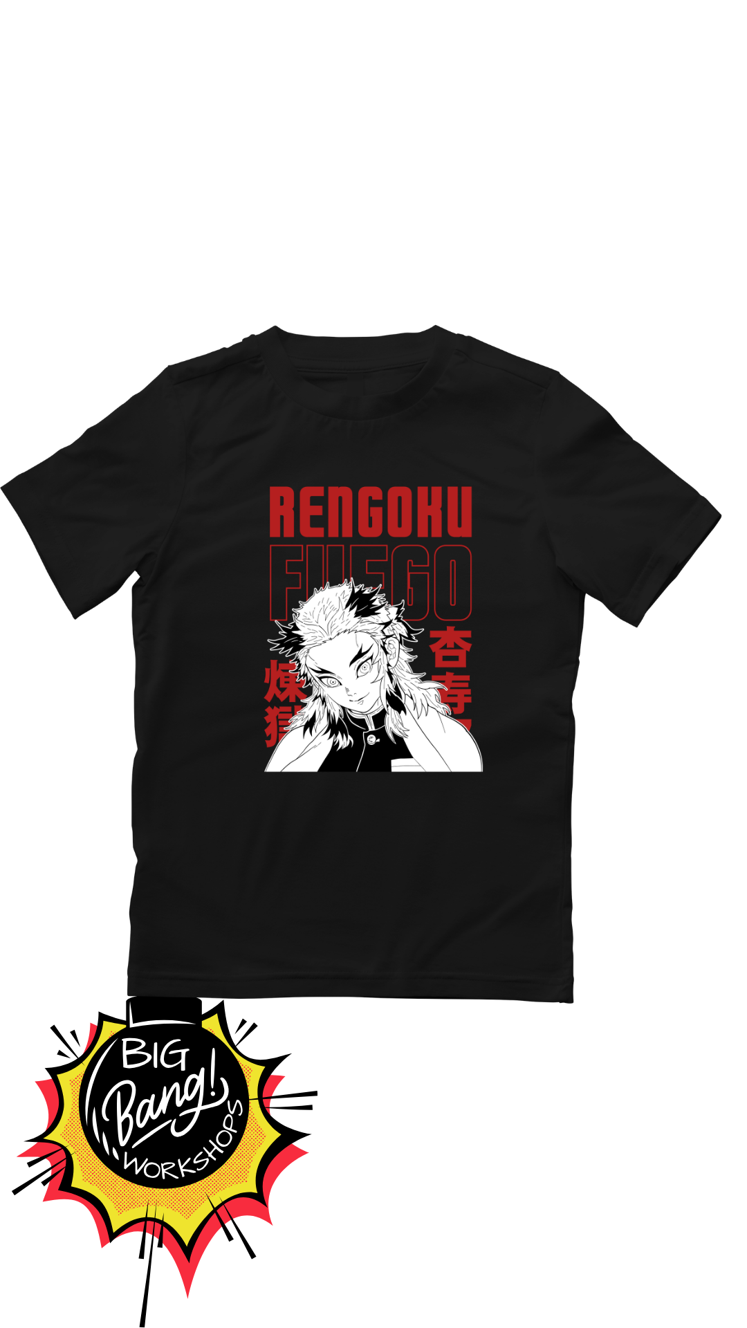 Demon Slayer | rengoku kyojuro - fuego dark sketch
