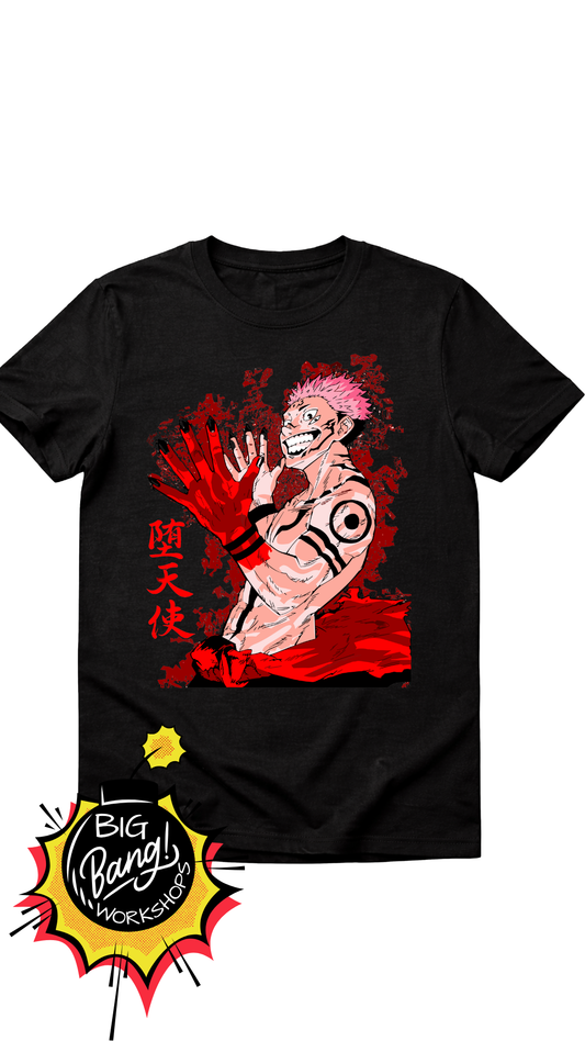 JJK | Sukuna - Fallen Angel Red Splatter