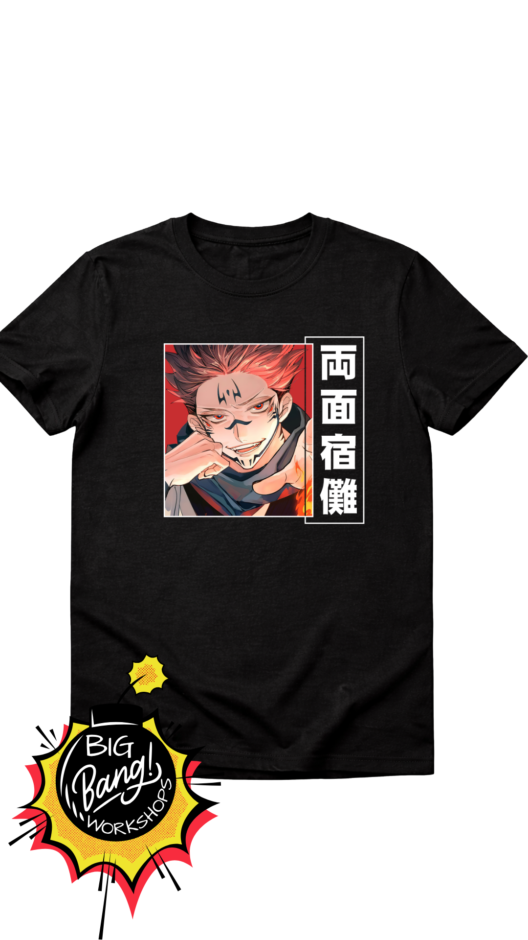 JJK | Sukuna e Itadori - Smiling Red Kanji