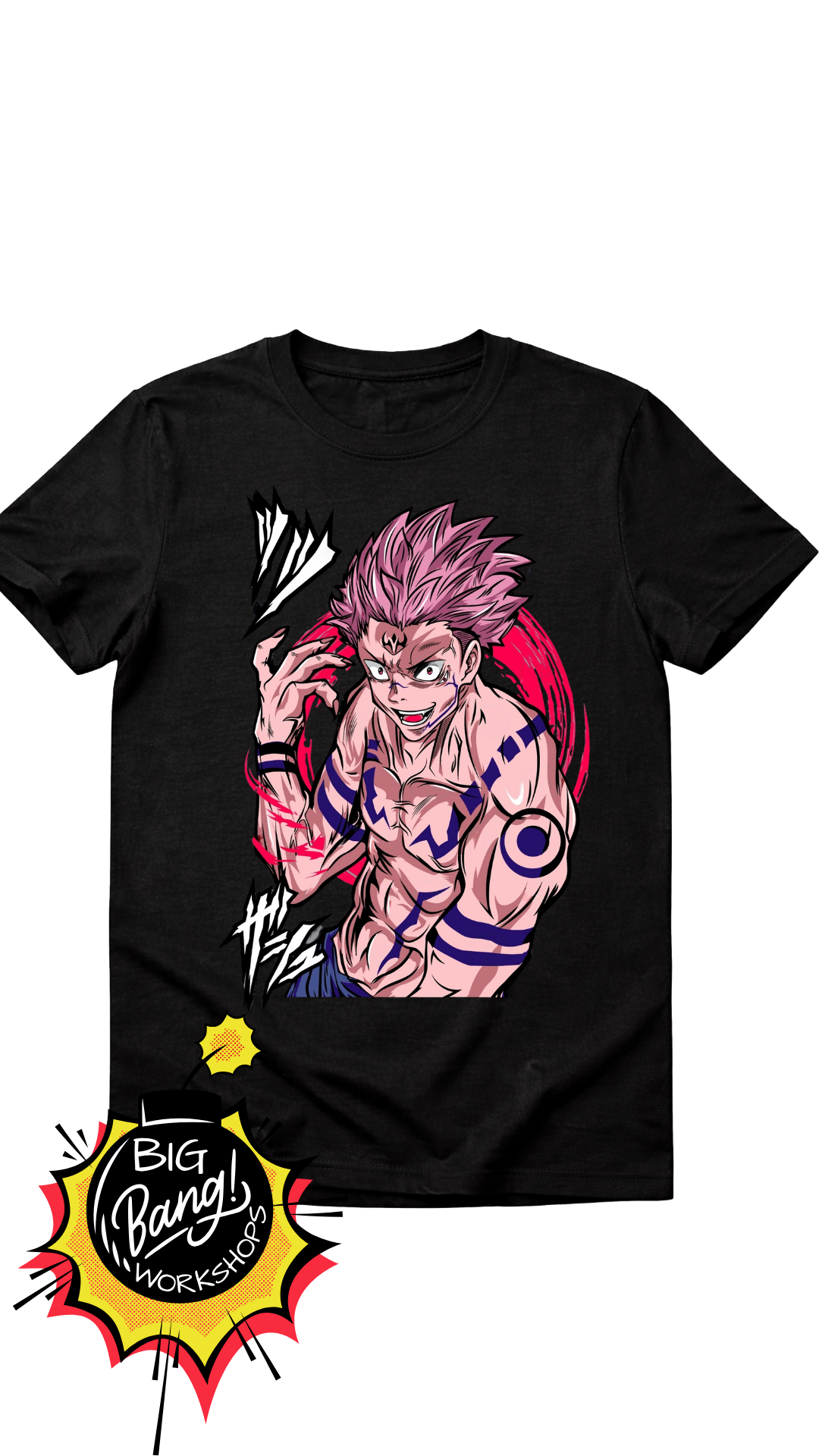 JJK | Sukuna - Action Pink Tattoos