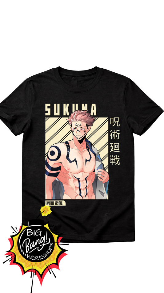 JJK | Sukuna - Diagonal Beige Kanji